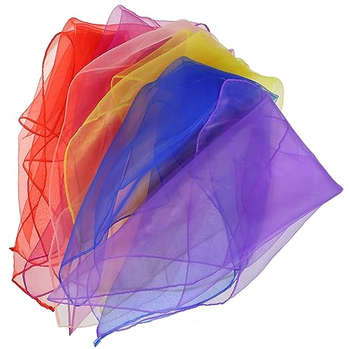 FOMIYES 6pcs Performance Scarves Juggling Scarves for Dance Stage Shows Kindergarten Activities for Movement and Play