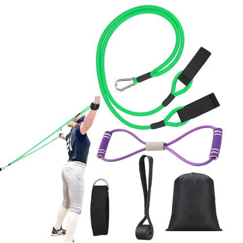 Davllin Baseball Softball Resistance Training Bands,Baseball Training Equipment,Baseball Pitching Trainer and Arm Trainer,Softball Training Aid for Pitching Arm Strength Throwing Warm up Stretching