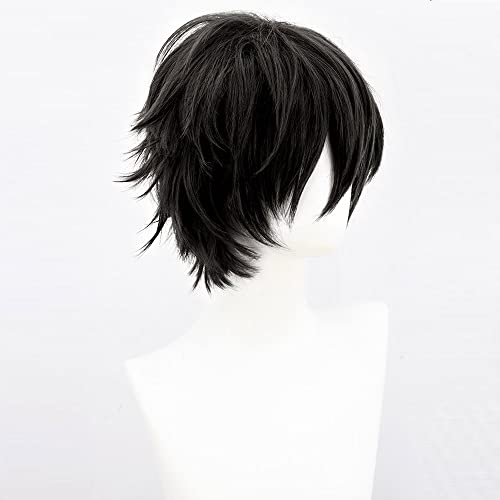 Perruque courte bob noire idéale pour sublimer vos soirées déguisées et fêtes