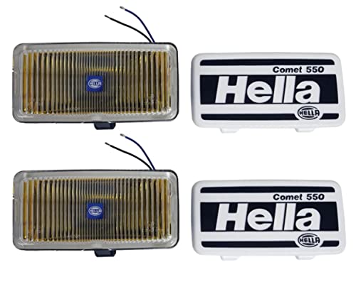 Image of Hella 550 Performance Off-Road Amber Fog Light Kit for Pickup Trucks, SUV, 4x4, Jeep, Tractors / 005700681