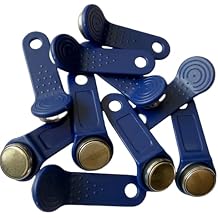 Pack of 10 RW1990 readable, writable, and replicable Controller Cards, RW1990 ibutton Patrol and Sauna Access Control Labels Blue