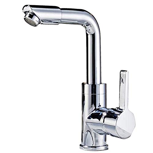 Lavabo de bassin robinet mixeur d'évier cuisine et bain pivotant avec flexibles 60cm