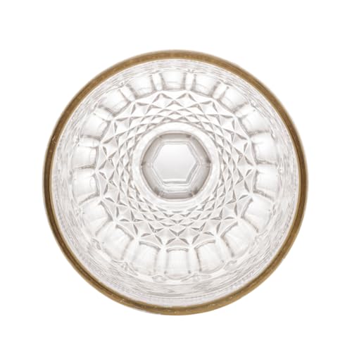 Conjunto 6 Taças de Água de Vidro com Fio Dourado Brand 345ml - Wolff