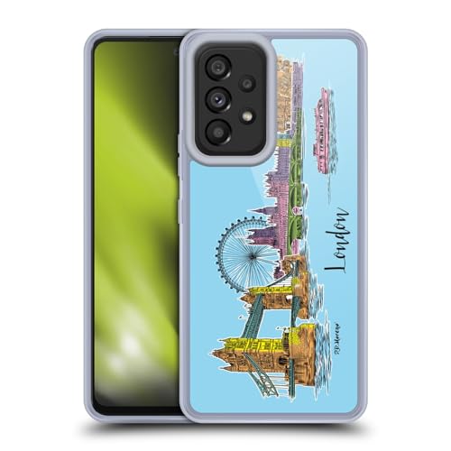Funda Samsung A53 5G Anti Arañazos de Gel Flexible Ilustración Londres
