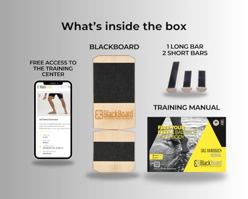 BlackBoard® Foot Trainer incl. Workshop & Training Center | Effective foot strengthening and stabilization | Leg axis training for joint pain prevention | Balance- and Stabilization trainer - Image 3