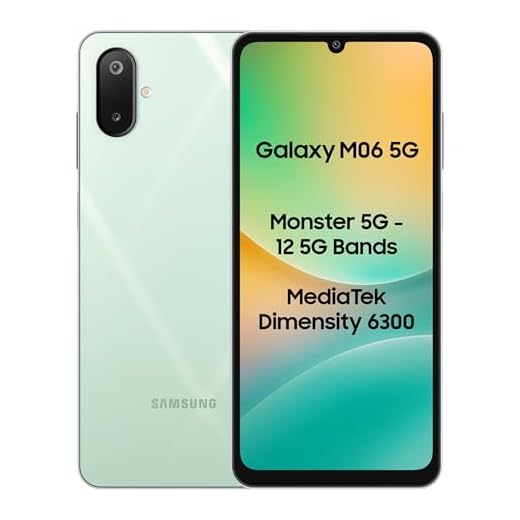 Samsung Galaxy M06 5G (Sage Green, 4GB RAM, 64GB Storage) | MediaTek Dimensity 6300 | AnTuTu Score 422K+ | 12 5G Bands| 25W Fast Charging | 4 Gen of OS Upgrades | Without Charger
