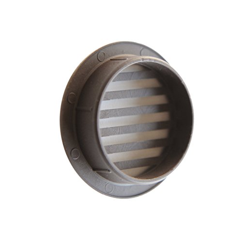 La Ventilazione T3M-Y Round Plastic Recessed Ventilation Grille, Brown, Diametro esterno 40 mm - Image 3