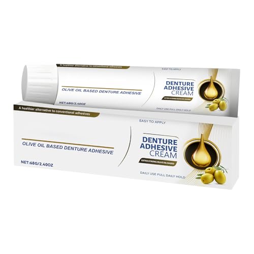Pegamento profesional para dentaduras postizas – Sujeción fuerte, pasta extra de protección de encías con fuerte sujeción, resistente al agua, para mandíbula, inferior, dentaduras postizas