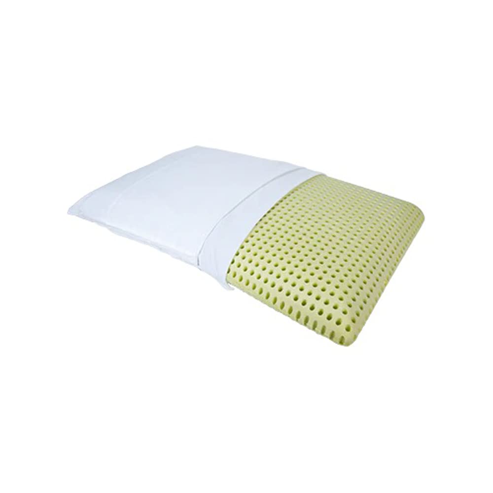 MAPE Scented Pillow Neck Support Pillow Viscoelastic Thermal Soft Foam Pillow with 100% Cotton Cover (Aloe Vera, 70 x 40 x 16 cm)