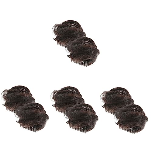 Chignon Oreilles de Chat Synthétique pour Femme Accessoire Coiffure Cosplay Lot de 8