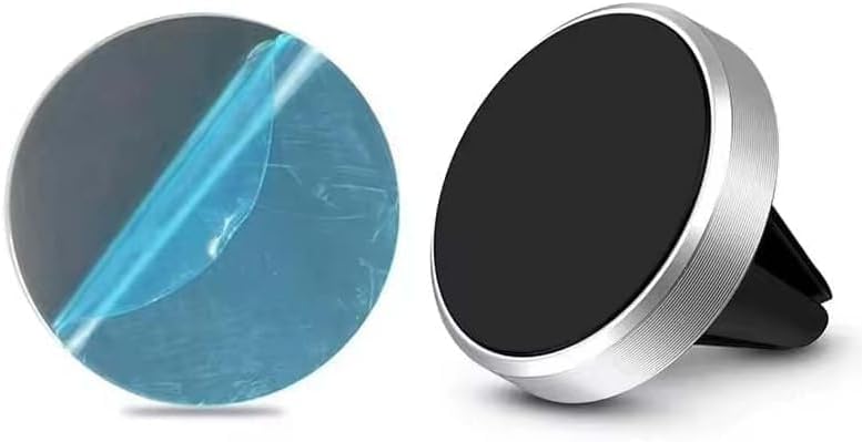 Miniatura 1 de Magnetic Phone Car Holder Stand Universal Magnetic Mount Bracket Stick on Car Dashboard Wall (A-Silver)