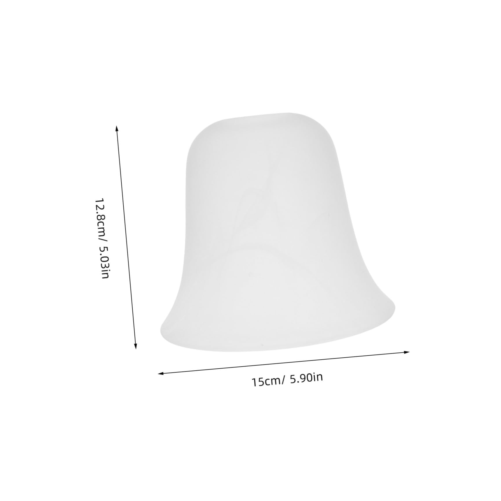 SOLUSTRE Abat-jour en Verre de Nuage Diffusion Douce de Lumière et Dissipation Thermique 4 Pièces Ouverture de 42mm pour Lampe de Table E27 pour Décoration de Salons