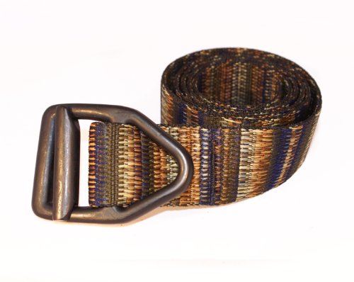 Bison Designs 38mm Wide Light Duty Belt with Black Buckle (Coyote, 46-Inch Maximum Waist/X-Large)