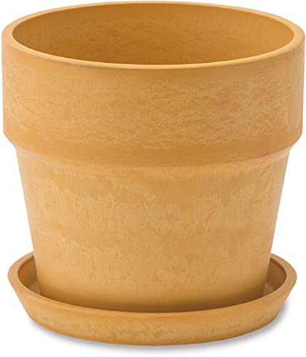 POSH LIVING アーバンプランツポット ソリッド レモン サイズ:約φ13.5 H12.5 81001