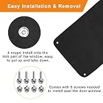 Coitak RV Door Window Shade, 24 x 16 Inch Total Blackout RV Window Cover Shade, Camper Sunshade Cover, Black - Image 5