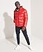 Superdry Mens Alpine Luxe Down Jacket, Relaxed Fit, Feather Filling High Risk Red Size Xxl