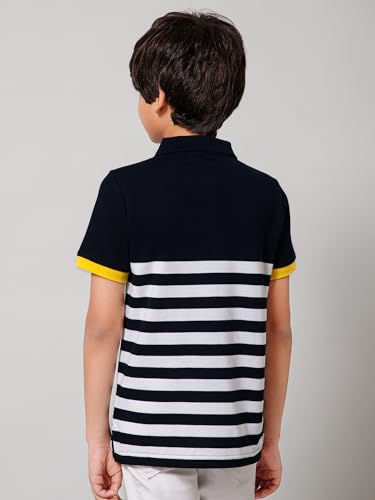 Image of Alan Jones Clothing Boy's Cotton Regular Fit Polo T-Shirt