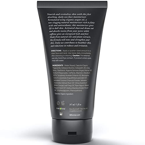 Beau Brummell For Men Matte Finish Face Moisturizer | Quickly Absorbing, Lightweight Face Lotion With Caffeine + Vitamin-E | Anti-Aging Properties, For Dry Or Oily Skin | Large 5 Oz Tube | Made In Usa #TOP1