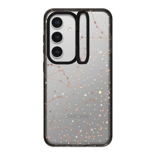 Coque Samsung S24 étoiles dorées idéale pour regarder vos vidéos
