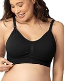 Kindred Bravely Sublime Seamless Nursing Bra | Wireless Maternity & Postpartum Bra | Premium Nursing Bras (Black, Medium)