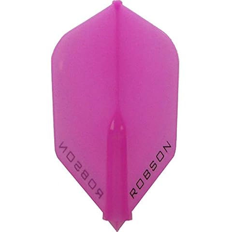 PerfectDarts 1 x Set Robson Plus Rigid Dart Flights NO 6 Small Shape Pink Cover