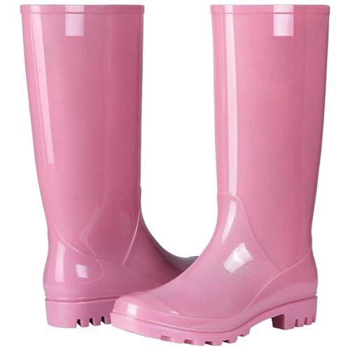 Image of Asgard Women's Tall Rain Boots Waterproof Knee High Rainboots Rubber Garden Boots