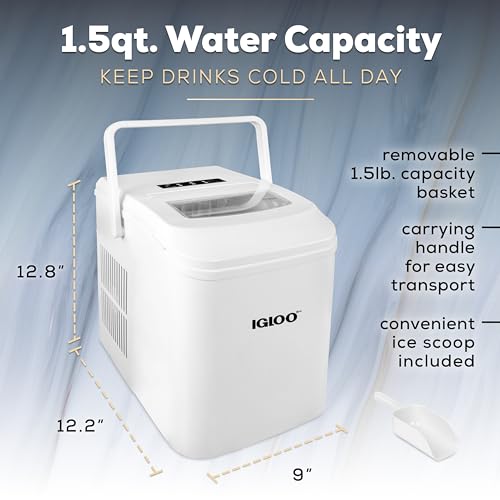 Igloo Automatic SelfCleaning Portable Electric Countertop Ice Maker