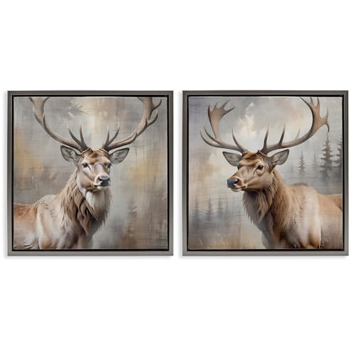 Cadre flottant 45x45 cm gris Stupell Industries pour affiche et photo