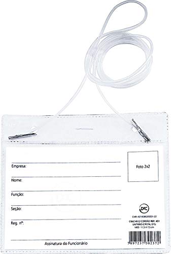 Dac 451, Cracha com Cordão, Multicolor, Pacote de 50