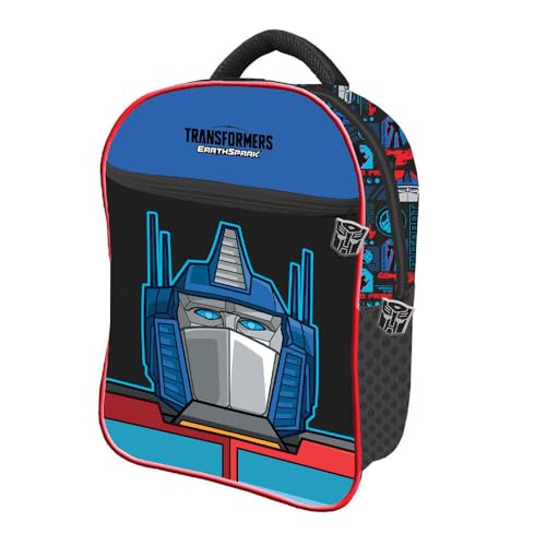 TheCartoonWorld Sac à dos maternelle TRANSFORMER + porte-goûter offert, Optimus, S