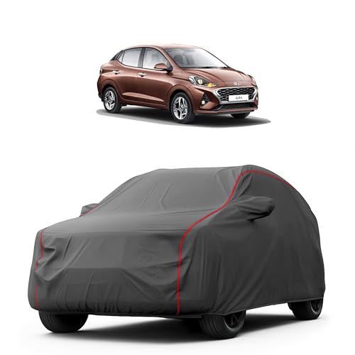 Image of Heavy-Duty Car Cover for Compatible with Hyundai Aura (2023 to 2025 All Models) Deluxe Car Protection Cover - Waterproof & UV-Resistant All-Season Exterior Protection