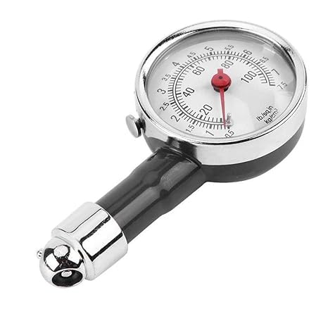 Anadi Analog Meter Tire Pressure Gauge, Vehicle Tester Tyre Air Gauges, Auto Car Tyre Pressure Gauge 100PSI
