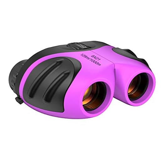 Dreamingbox Gifts for Girls Age 3-12, Compact Binocular for Kids Toys for 3-12 Year Old Girls Boys 2020 New Xmas Gifts for 3-12 Year Old Boys Small Binoculars Stocking Fillers Purple TGUS006