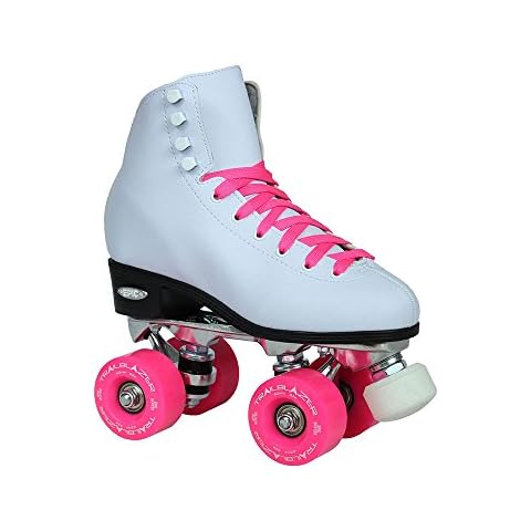 Epic Skates Klassische High-Top Quad Rollschuhe mit rosa Rollen Cover