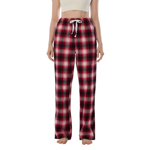 Women 32/34 Inseam 100% Cotton Pajama Pants for Tall Women