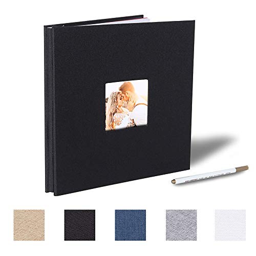 Self Adhesive Photo Album Magnetic Scrapbook Album 40 Magnetic Double Sided Pages Fabric