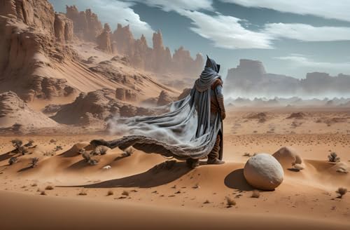 Toile Fremen magicien 50 x 70 cm affiche murale artistique premium
