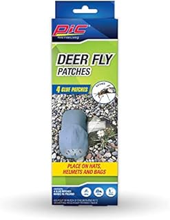 PIC Deer Fly Trap, Clear Adhesive Trap for Catching Deer Flies, Non-Toxic Pest Control, 4 Pack