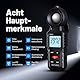 Mcbazel Digital Luxmeter Photometer Belichtungsmesser Beleuchtungsstärke Lichtmesser mit LCD Display, Messlichter 0,1-200,000 Lux