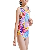 KAGAYD Bikini Swimsuits for Girls Baby Girl Swimsuit Baby Fashion Girls Print Swimwear 211Y Summer Kids (Orange, 8-9 Years)