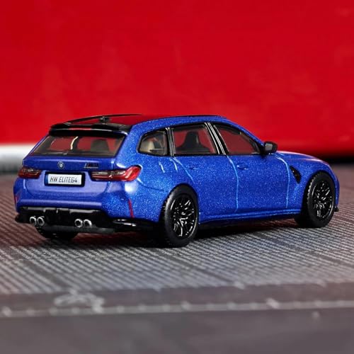 Image of Hot Wheels Elite 64 BMW M3 Touring Mattel Creations HNJ58 Collectiable 1:64 Scale Die-Cast Car (Blue)