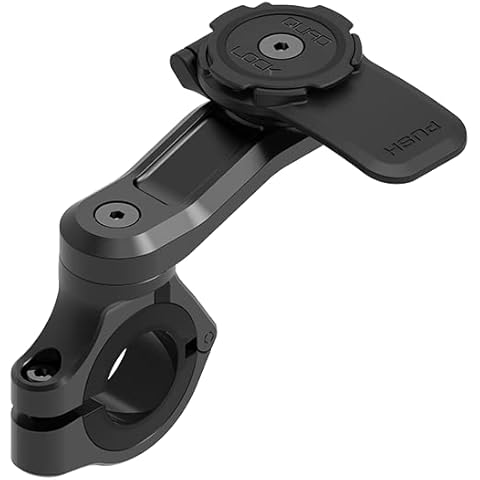 Quad Lock Motorcycle Handlebar Mount PRO for iPhone and Samsung Galaxy Phones Cover