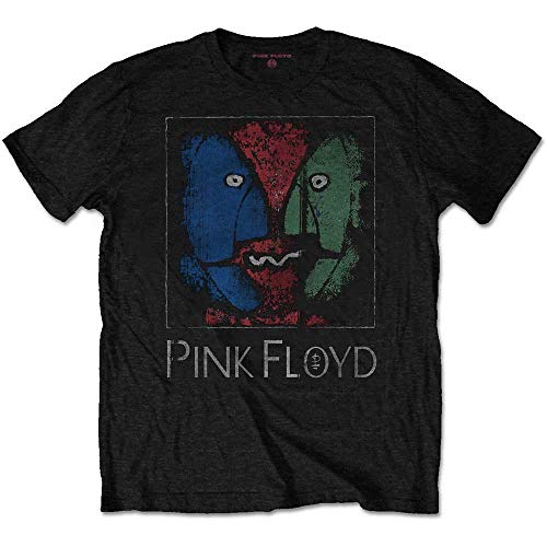 Pink Floyd T Shirt Chalk Heads Band Logo Official Mens Black XL