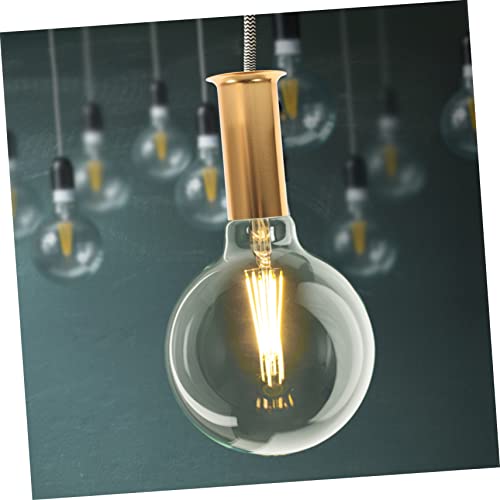 Doitool 12 Pcs Chandelier Cuff Set Metal Candle Holder Metal Chandeliers Plastic Sleeves Cardboard Tubes Light Bulb Socket Chandelier Light Hanging Light Sleeves Candelabra Base Sockets #TOP7