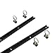 Pit Posse 4 Foot Aluminum S Track (Set of 2) Black