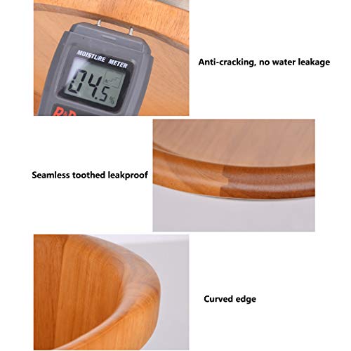 Baño de pies de madera Katzowen sin tapa miniatura 5