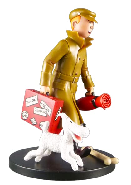 Aranyak Hobby® Tintin and Milou Dog Official Collection Rare 18 Centimeter PVC Model Toys Figure (Tin Tin Comics Series)