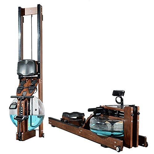 Image of Home Quiet Fitness Equipment Smart Water Resistance Rowing Machine Low Decibel Walnut Color 210 56.5 51cm