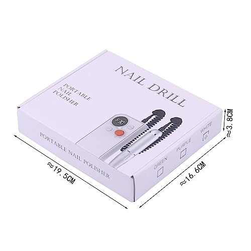 Perceuse à ongles électrique sans fil portable à écran LCD blanc haute précision