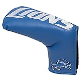 Team Golf NFL Detroit Lions Vintage Blade Putter Cover Golf Club Vintage Blade Putter Headcover, Form Fitting Design, Fits Scotty Cameron, Taylormade, Odyssey, Titleist, Ping, Callaway